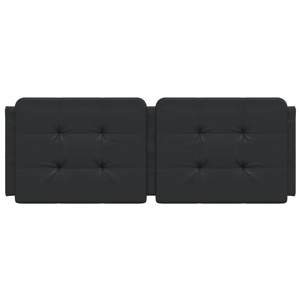 vidaXL Kopfteil-Kissen "Zadar" Schwarz 120 cm Kunstleder