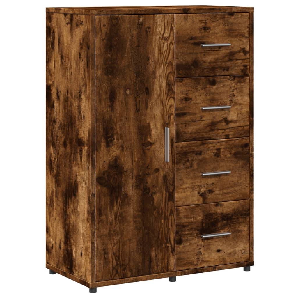vidaXL Sideboard Räuchereiche 60x31x84 cm Holzwerkstoff