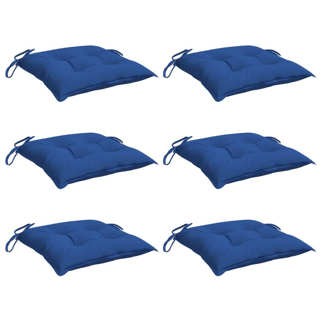 vidaXL Palettenkissen 6 Stk. Blau 50x50x7 cm Oxford-Gewebe