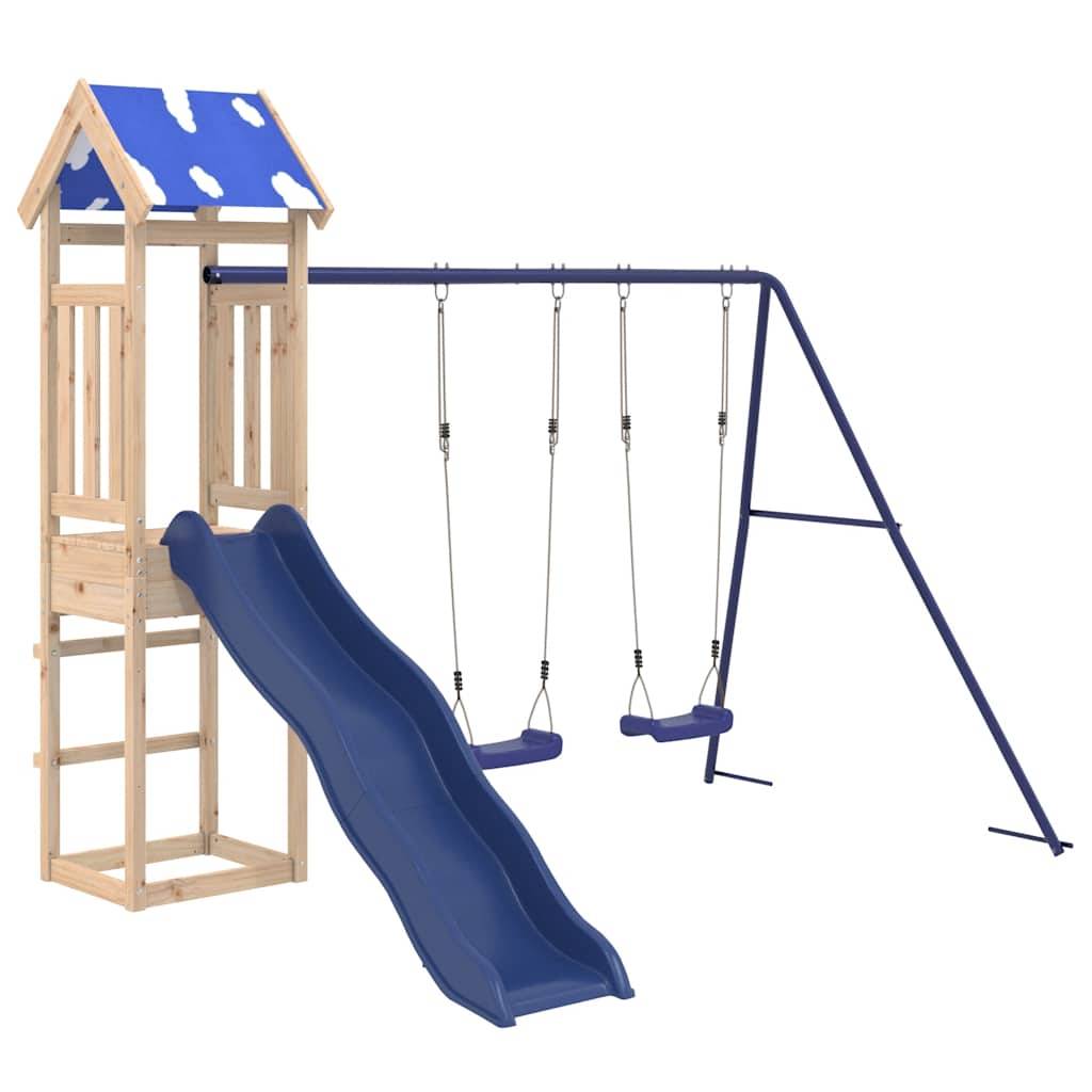 vidaXL Spielturm Massivholz Kiefer