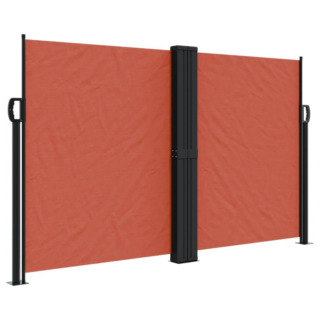 vidaXL Seitenmarkise Ausziehbar Terrakottarot 140x1200 cm