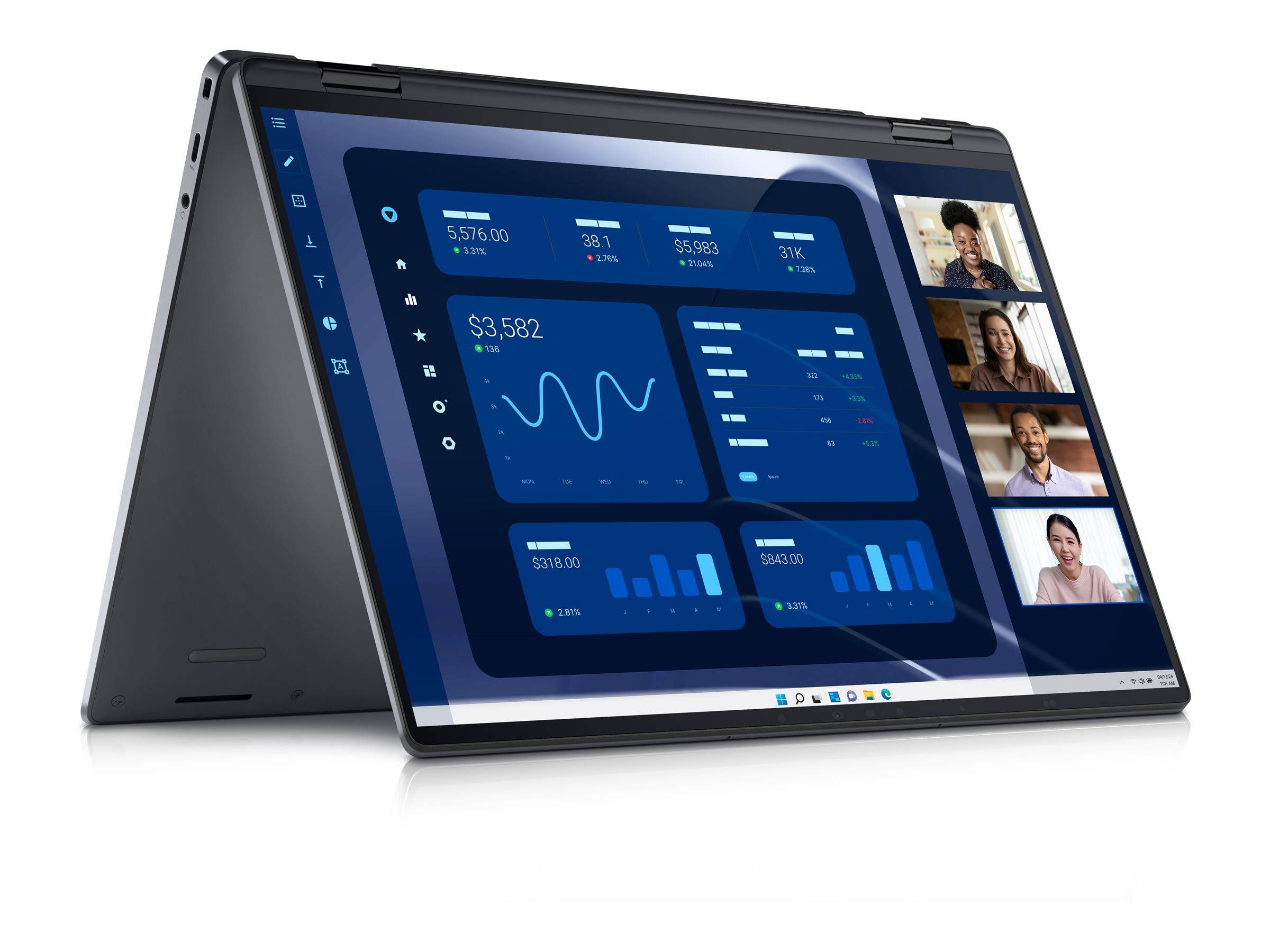 Dell Latitude 9450 2-in-1 - Flip-Design - Intel Core Ultra 7 165U / 1.7 GHz - Win 11 Pro - Intel Graphics - 16 GB RAM -