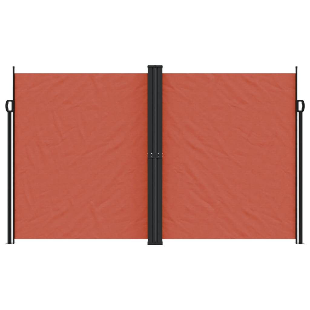 vidaXL Seitenmarkise Ausziehbar Terrakottarot 200x1000 cm