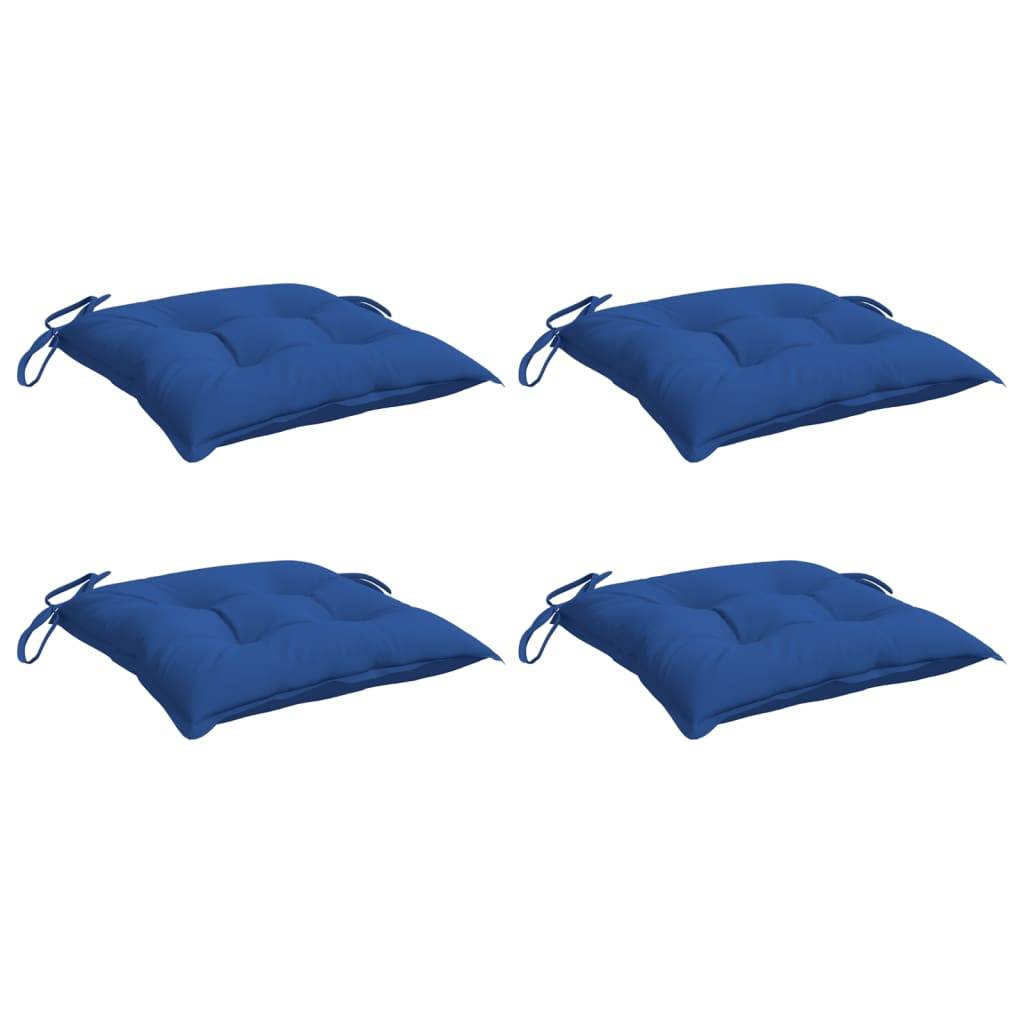 vidaXL Palettenkissen 4 Stk. Blau 50x50x7 cm Oxford-Gewebe