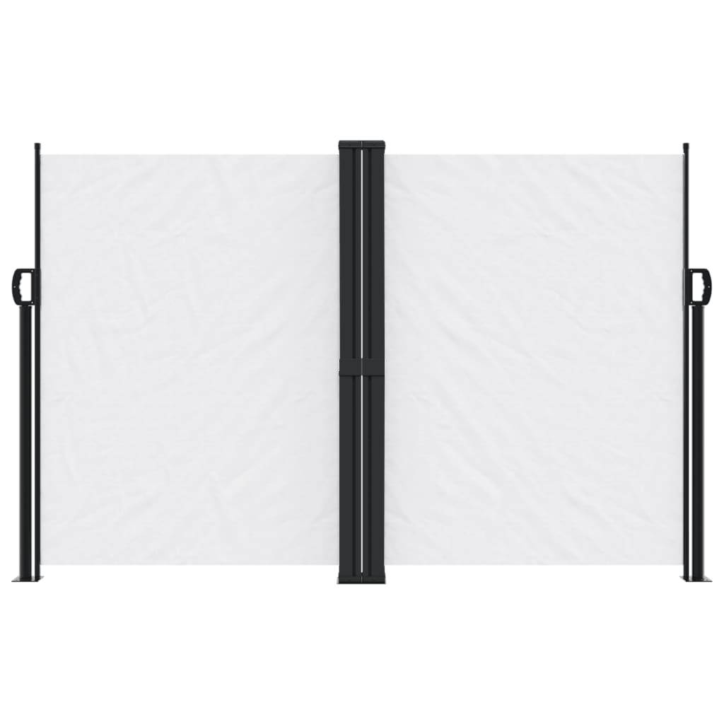 vidaXL Seitenmarkise Ausziehbar Weiß 160x1200 cm