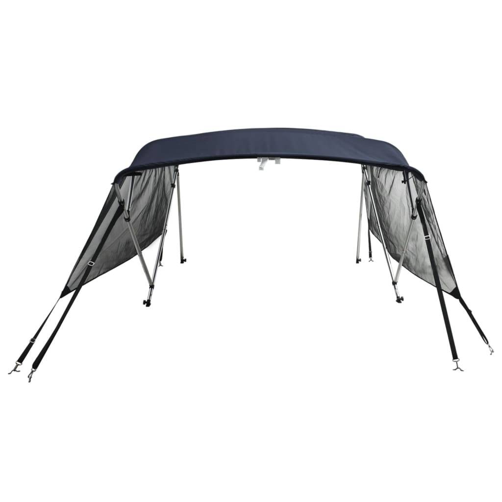 vidaXL 4-Bow Bimini-Top mit Mesh-Seitenteilen 243x(230-244)x137 cm