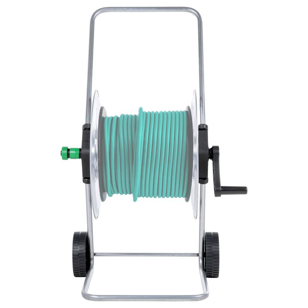 vidaXL Schlauchwagen für 80 m 1/2" oder 50 m 3/4" Schlauch Stahl