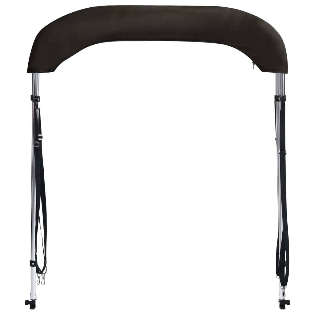 vidaXL 2-Bow Bimini Top Schwarz 150x120x110 cm