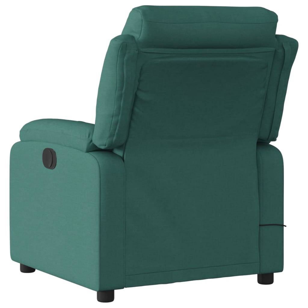 vidaXL Massagesessel Dunkelgrün Stoff