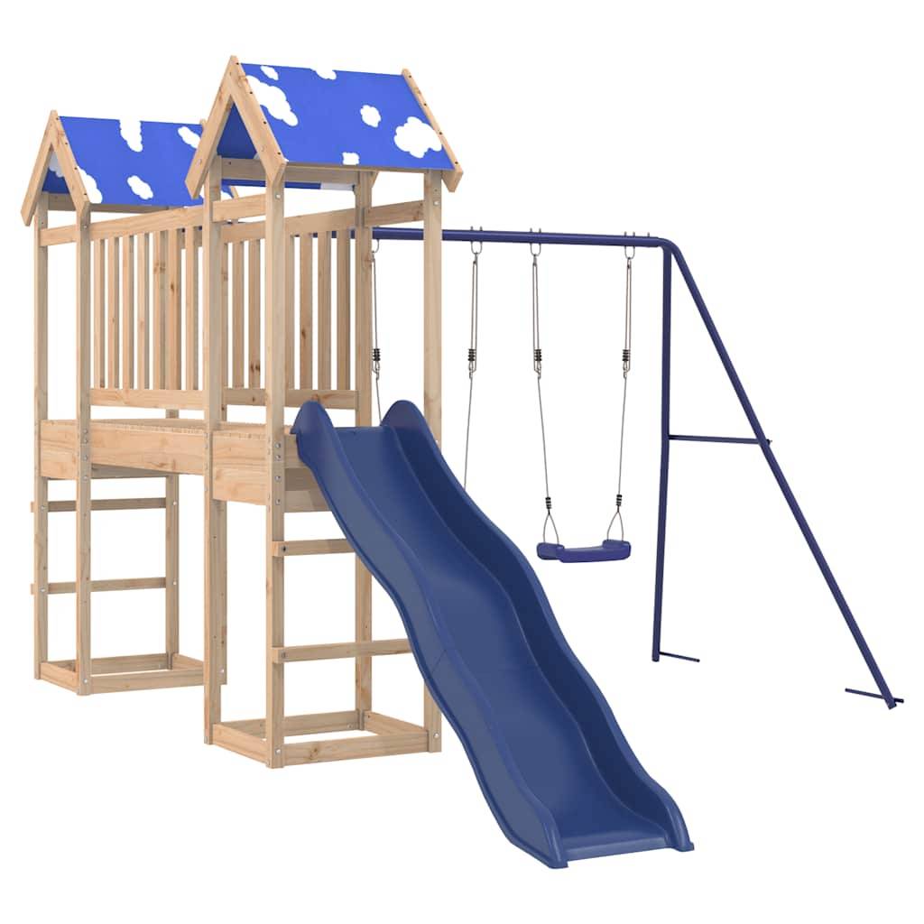 vidaXL Spielturm Massivholz Kiefer