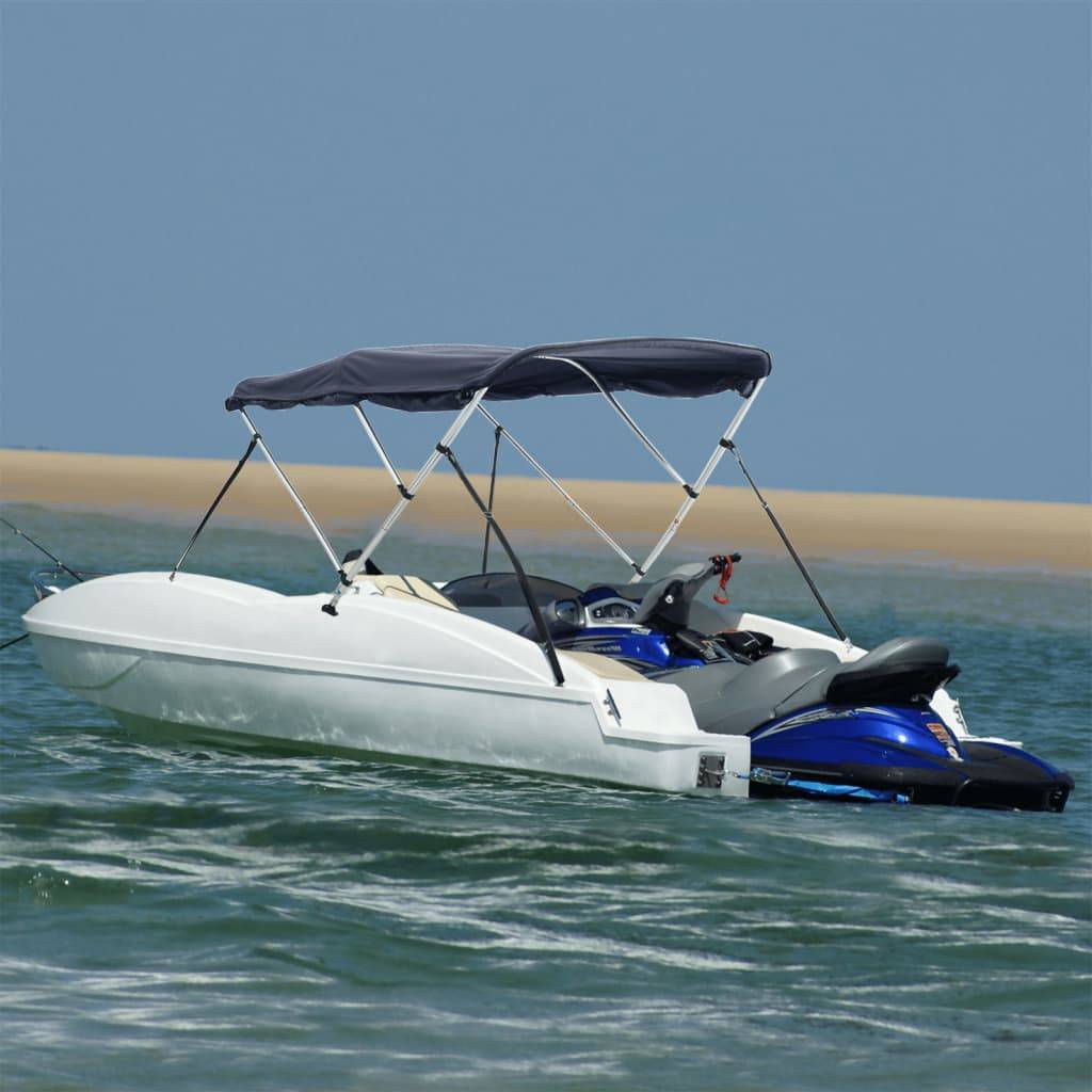 vidaXL 3-Bow Bimini-Top mit Seitenteilen 183x(185-198)x137 cm