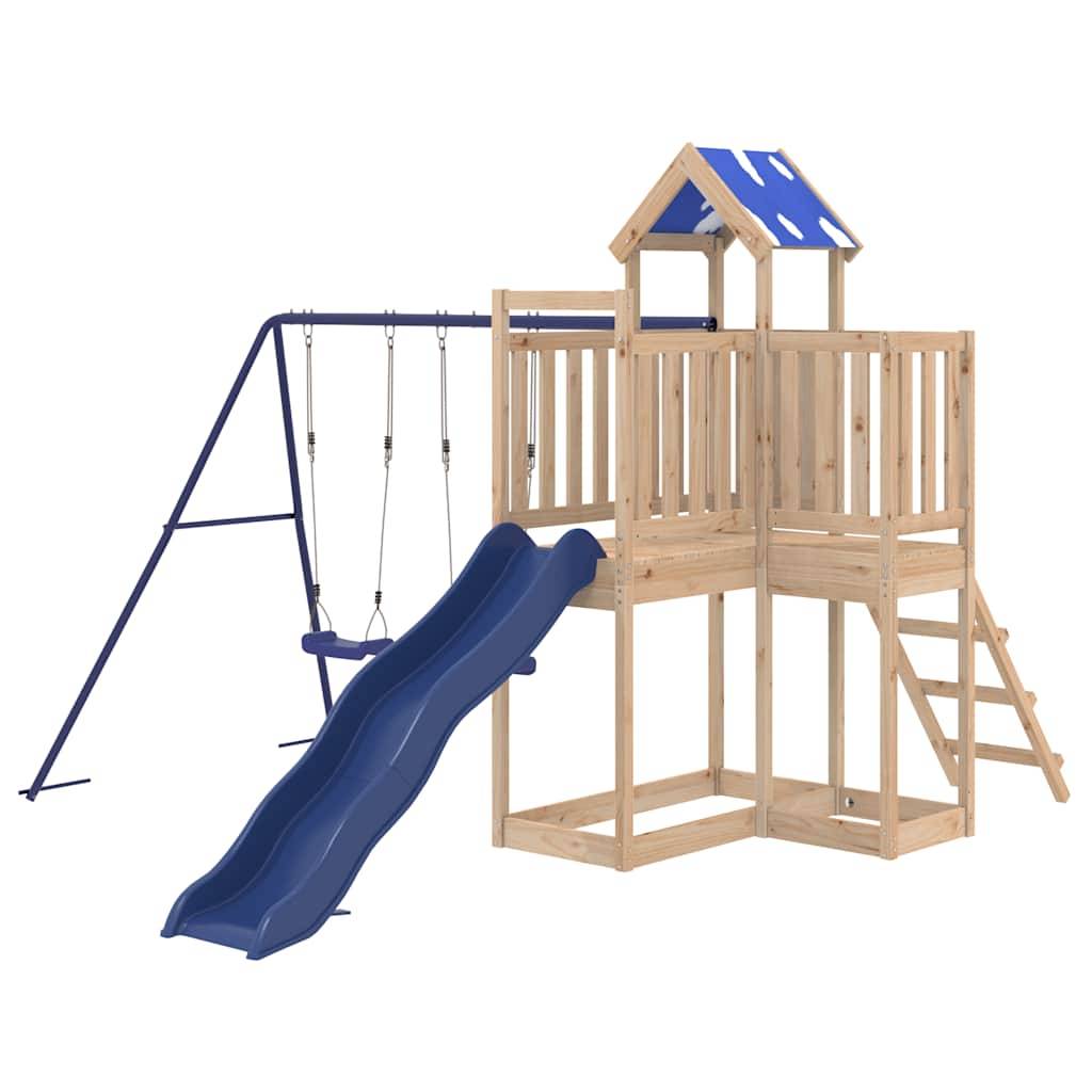 vidaXL Spielturm Massivholz Kiefer