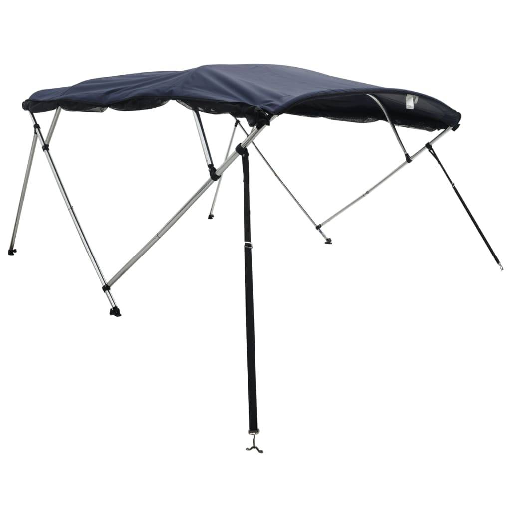 vidaXL 4-Bow Bimini-Top mit Mesh-Seitenteilen 243x(185-198)x137 cm
