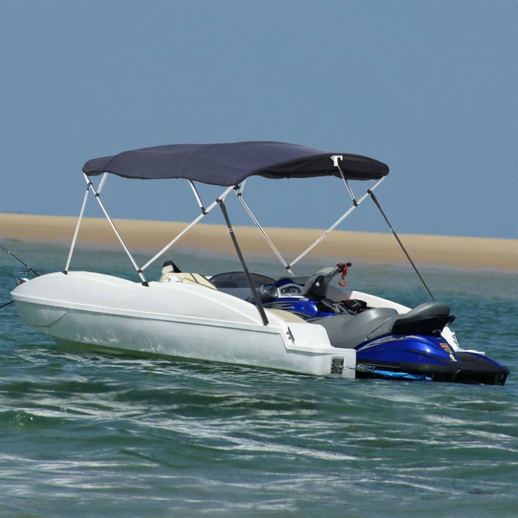 vidaXL 4-Bow Bimini-Top mit Seitenteilen 243x(170-182)x137 cm