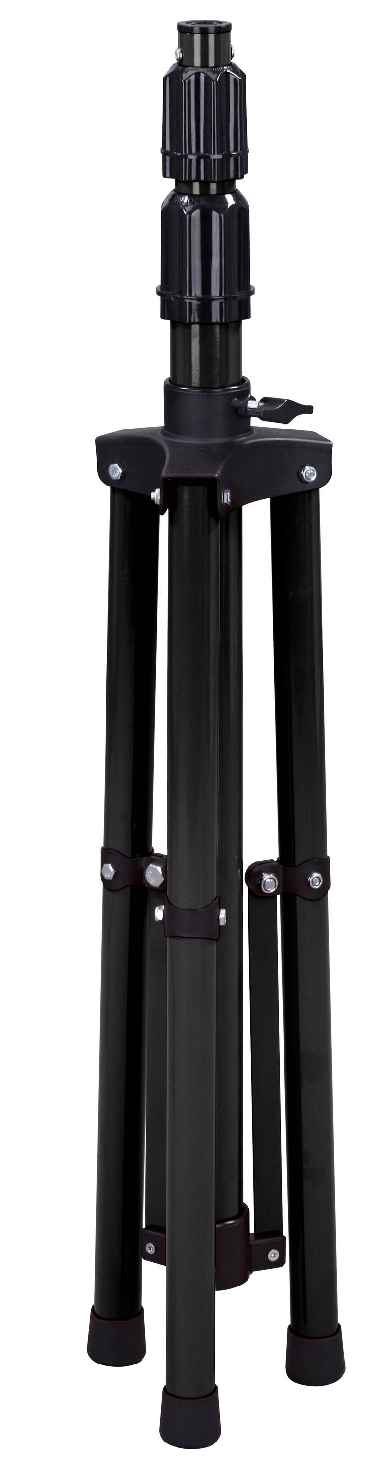 LED's work Teleskop-Stativ 3m schwarz standsichere Tripod-Mechanik