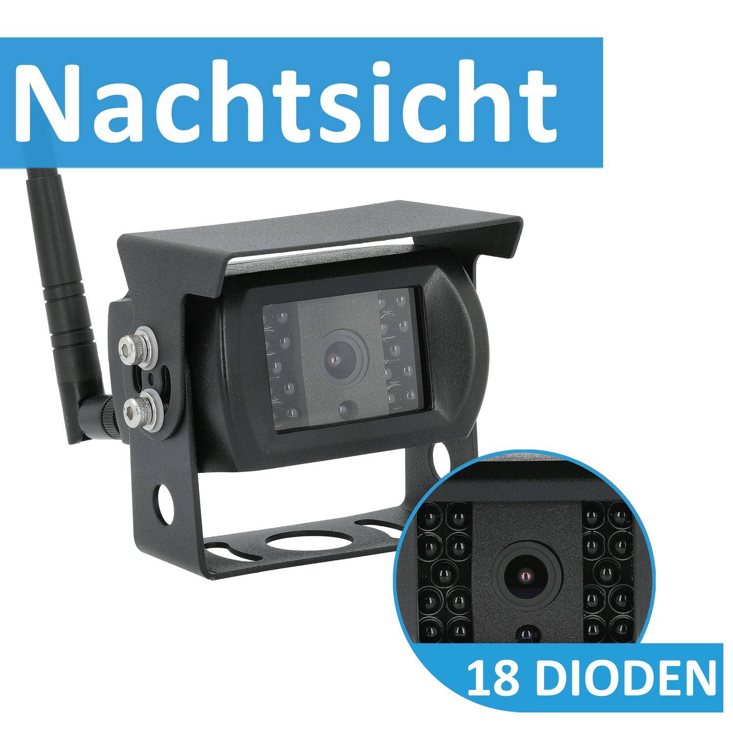 VSG24 Erweiterungs-FUNK Rückfahrkamera EVOLUTION HD-720P Auflösung