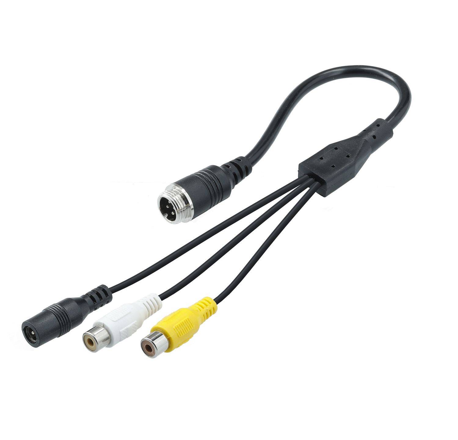 VSG24 4 Pin Rückfahrkamera Adapterkabel Anschlusskabel Cinch Adapter (RCA, Video, Audio) 12V-24V