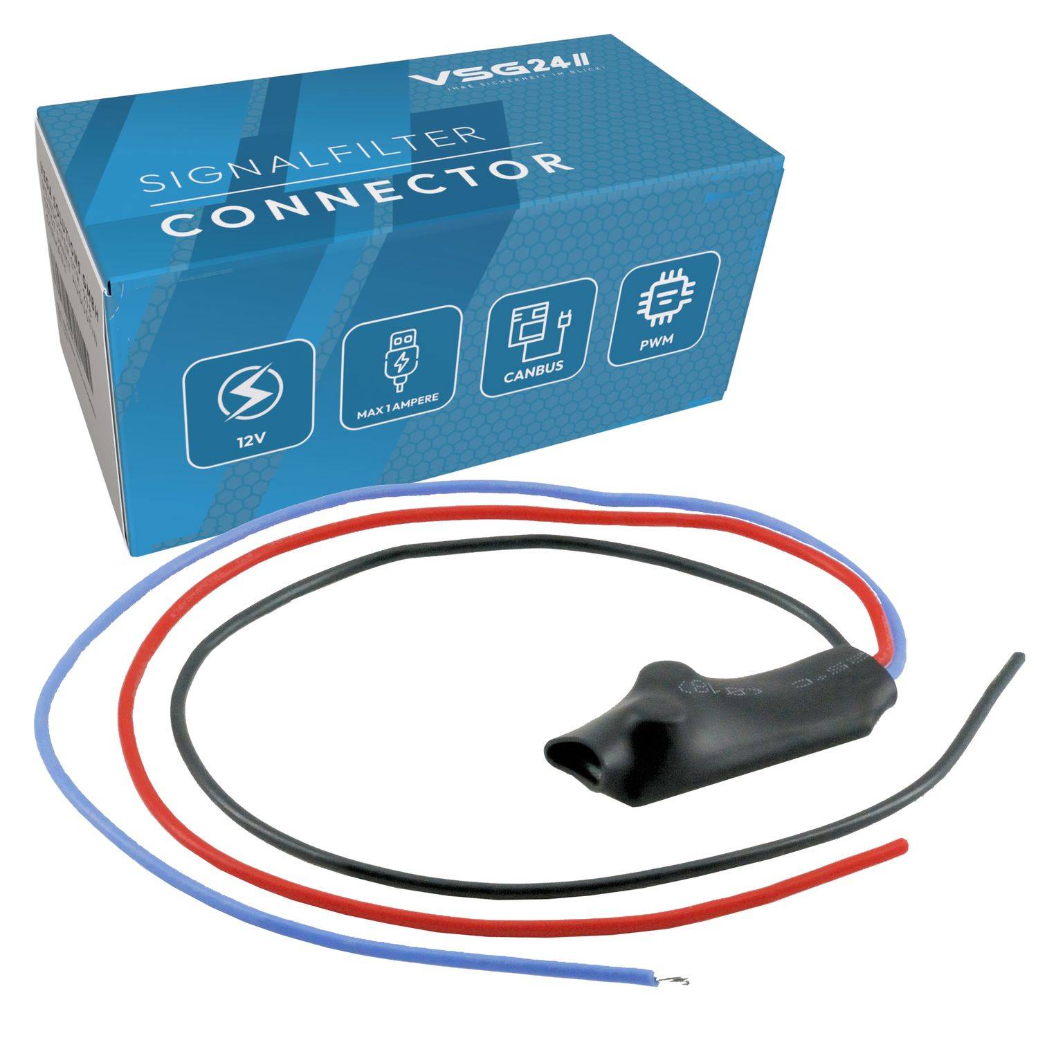 VSG24 CANBUS Signalkabel CONNECTOR | Entstörfilter für Rückfahrkameras und Einparkhilfen