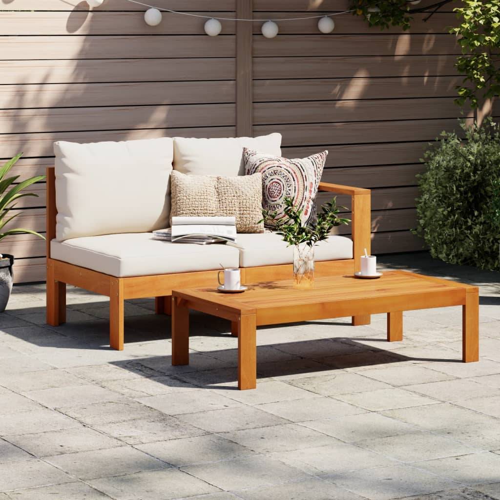 vidaXL Gartentisch 100x50x27 cm Massivholz Akazie
