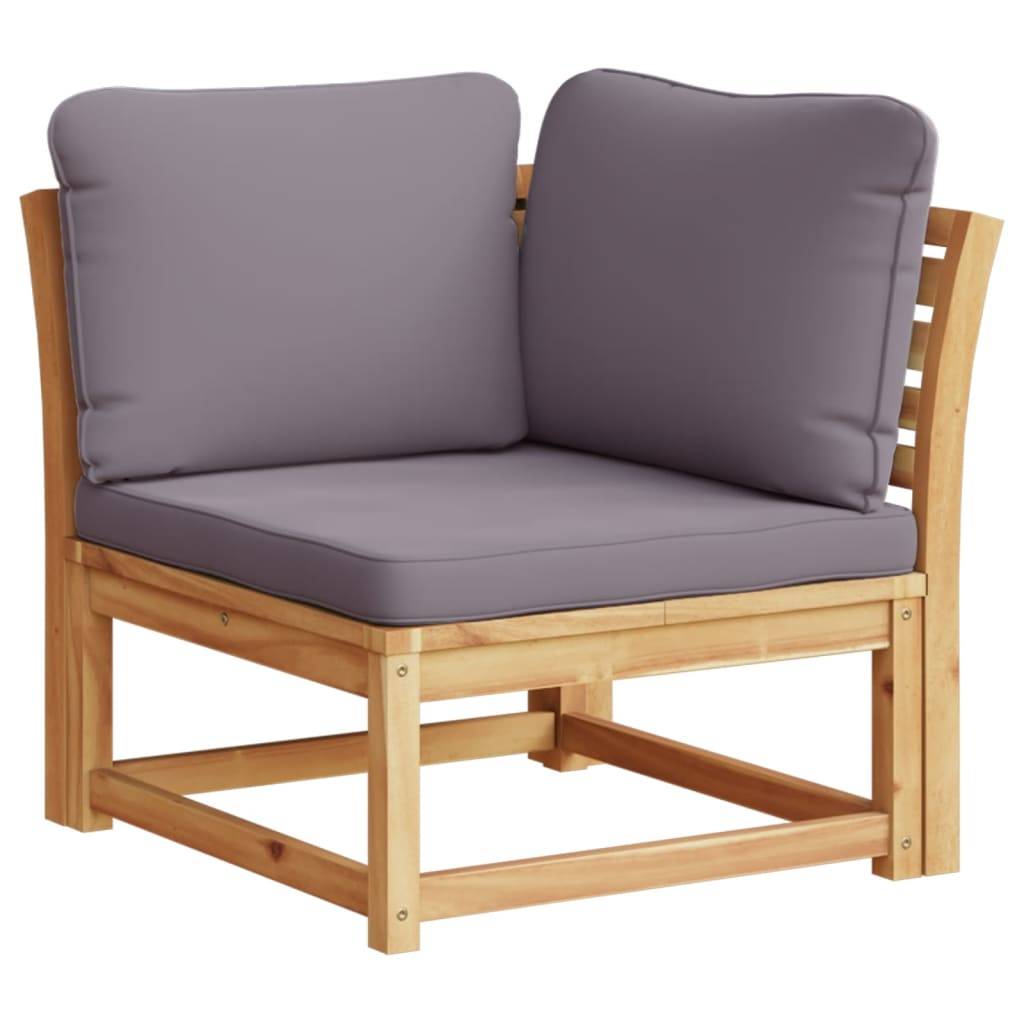 vidaXL 4-tlg. Garten-Lounge-Set mit Kissen Massivholz Akazie