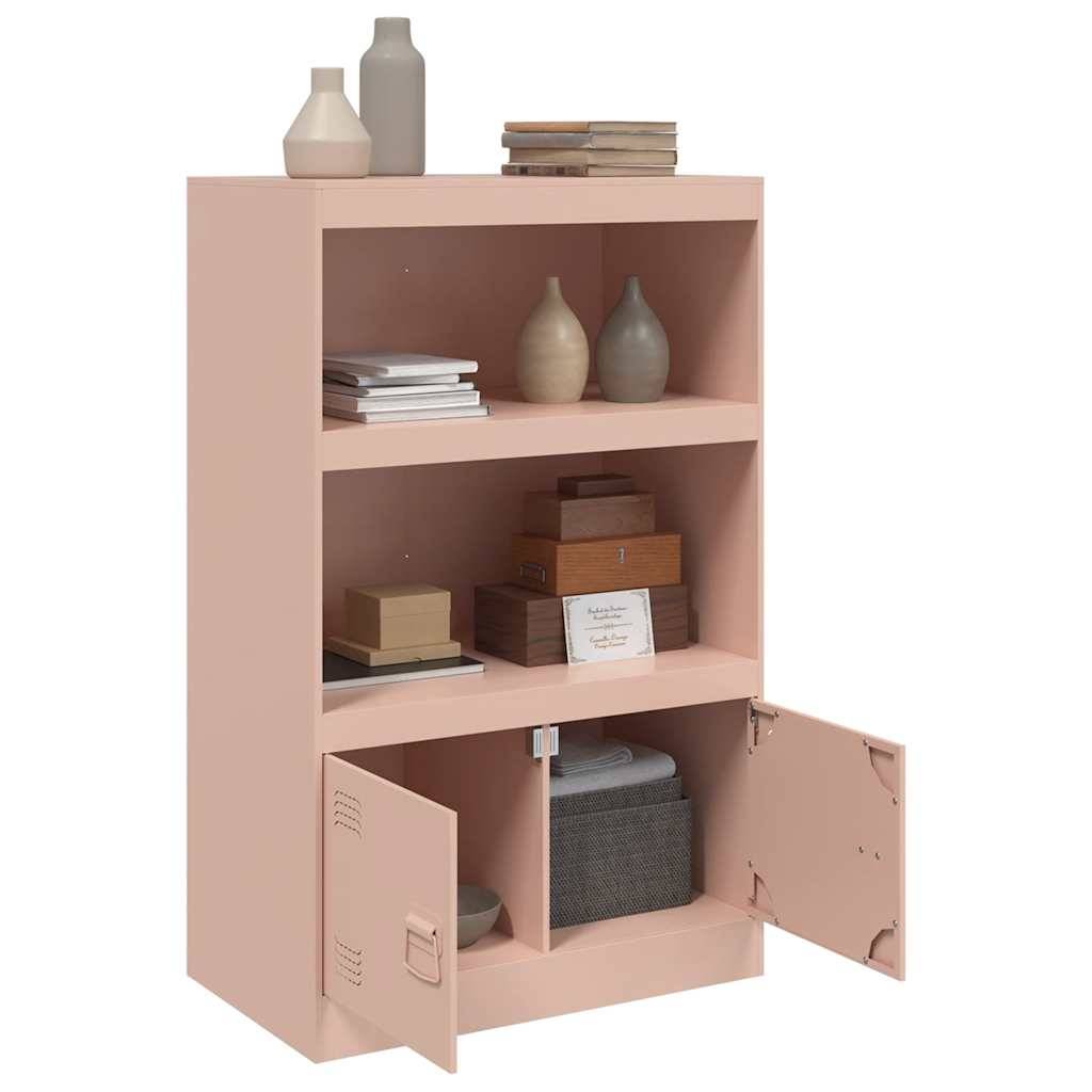 vidaXL Sideboard Rosa 67x39x107 cm Stahl