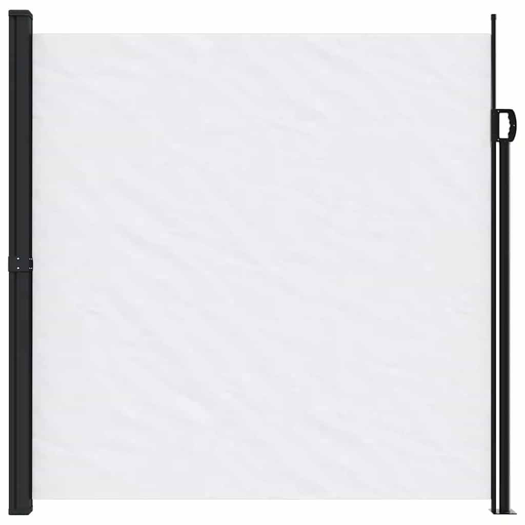 vidaXL Seitenmarkise Ausziehbar Weiß 200x600 cm