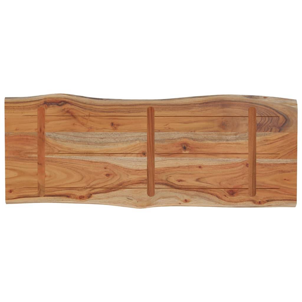 vidaXL Tischplatte 90x40x2,5 cm Rechteckig Massivholz Akazie Baumkante