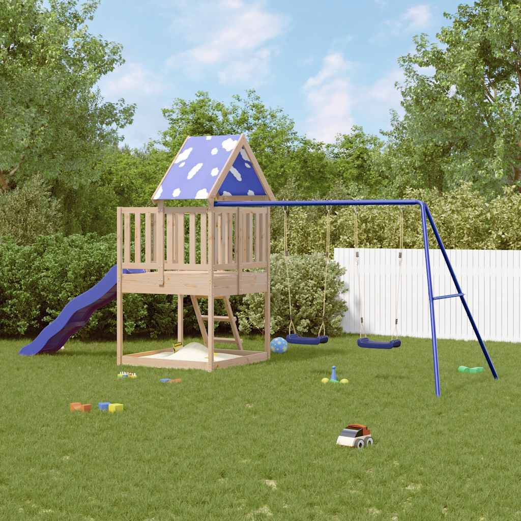 vidaXL Spielturm Massivholz Kiefer