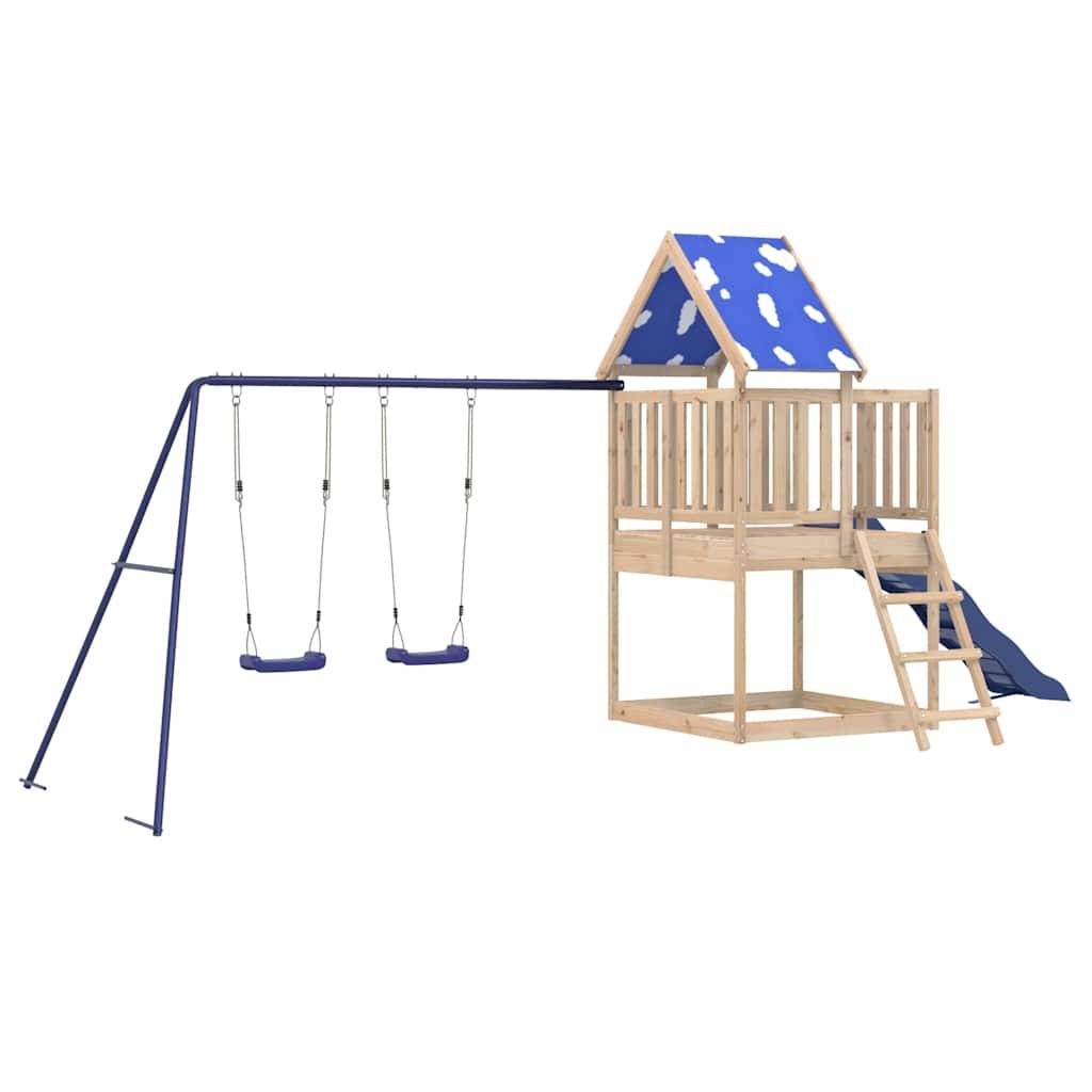 vidaXL Spielturm Massivholz Kiefer