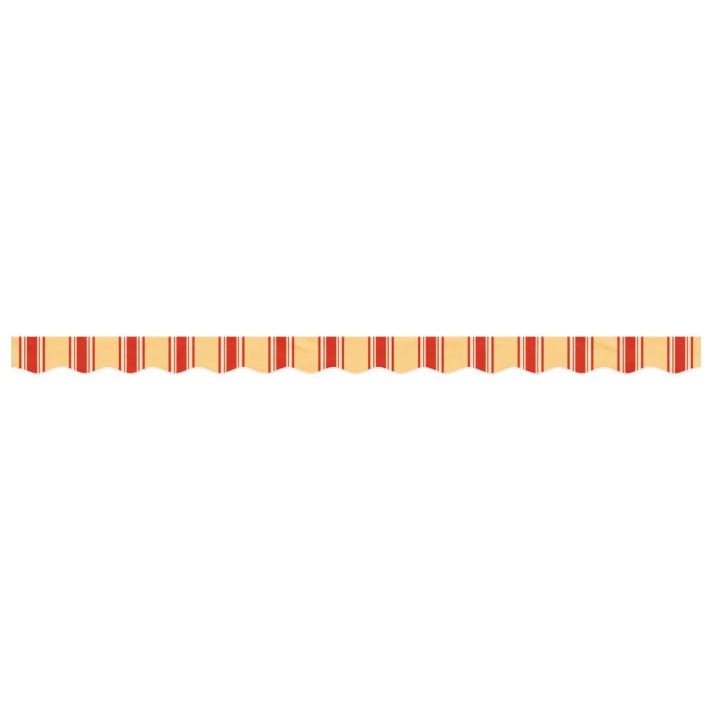 vidaXL Markisenvolant Gelb und Orange Gestreift 3,5 m