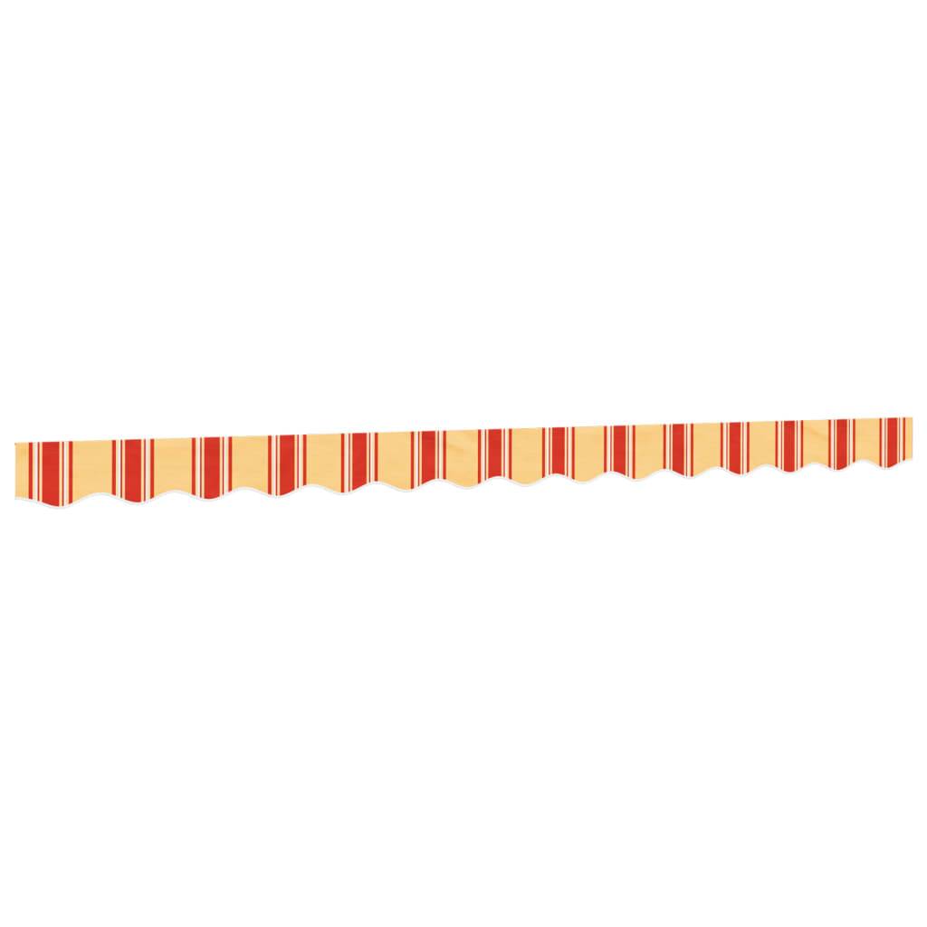 vidaXL Markisenvolant Gelb und Orange Gestreift 3,5 m
