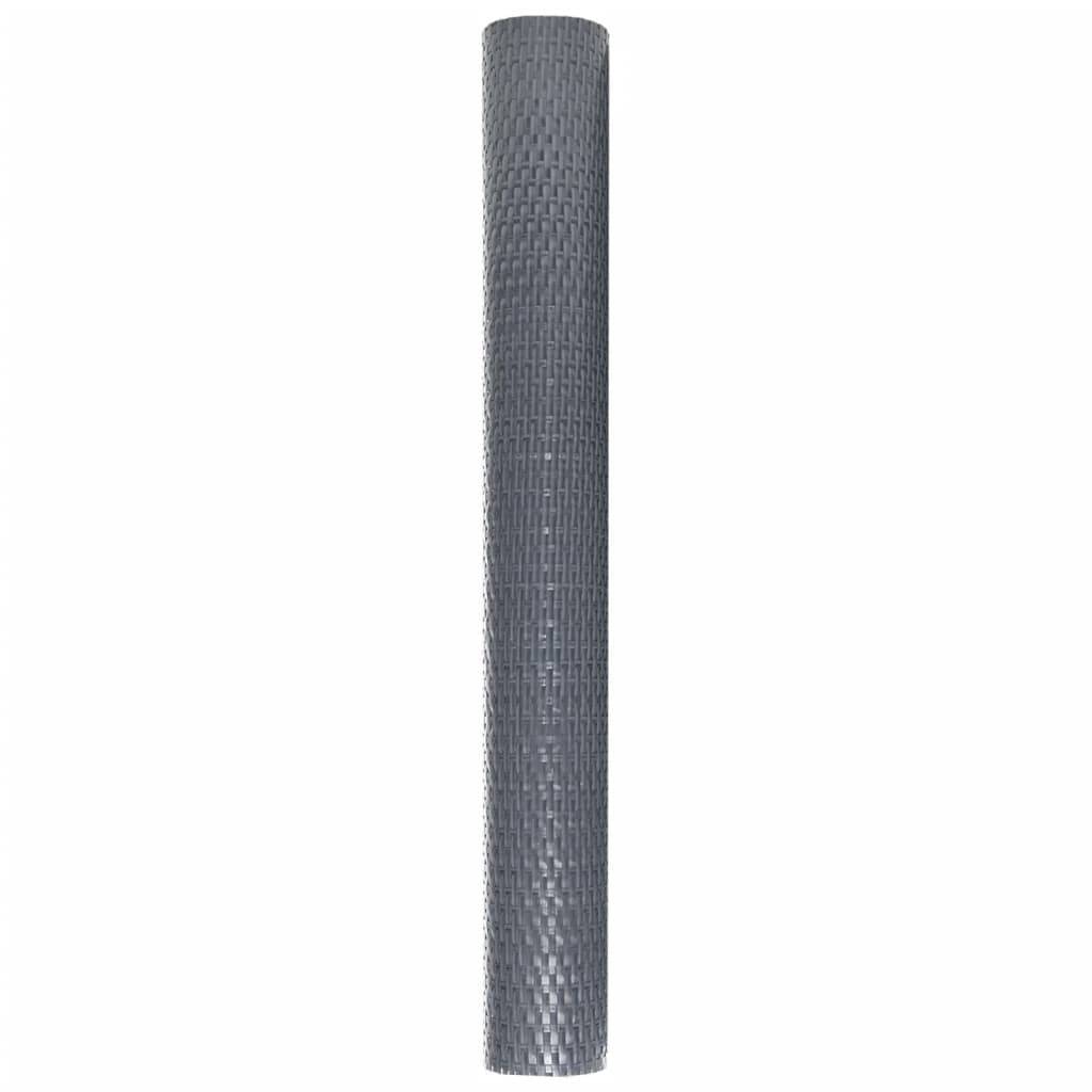 vidaXL Balkon-Sichtschutz Anthrazit 600x90 cm Poly Rattan