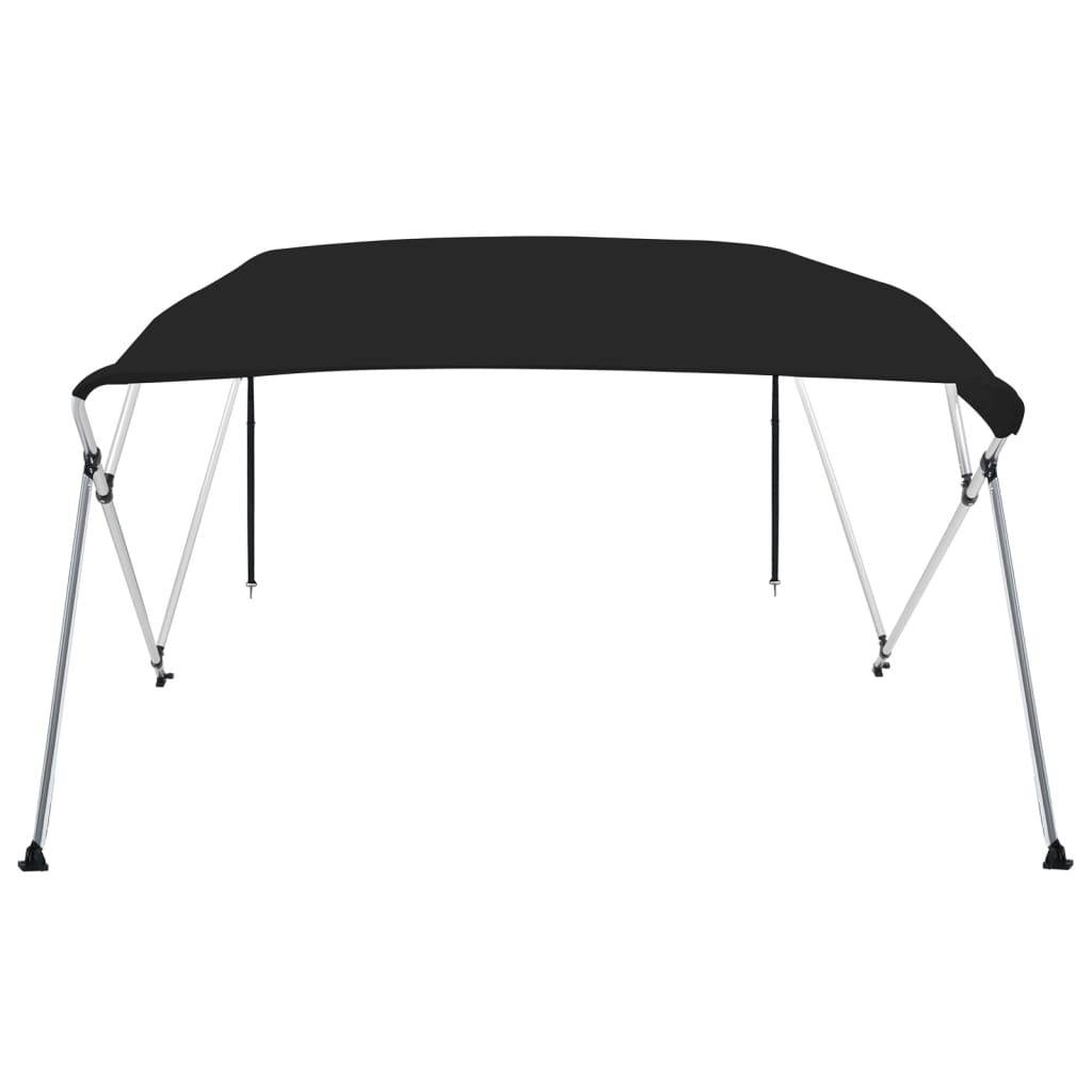 vidaXL 4-Bow Bimini-Top Schwarz 243x180x137 cm