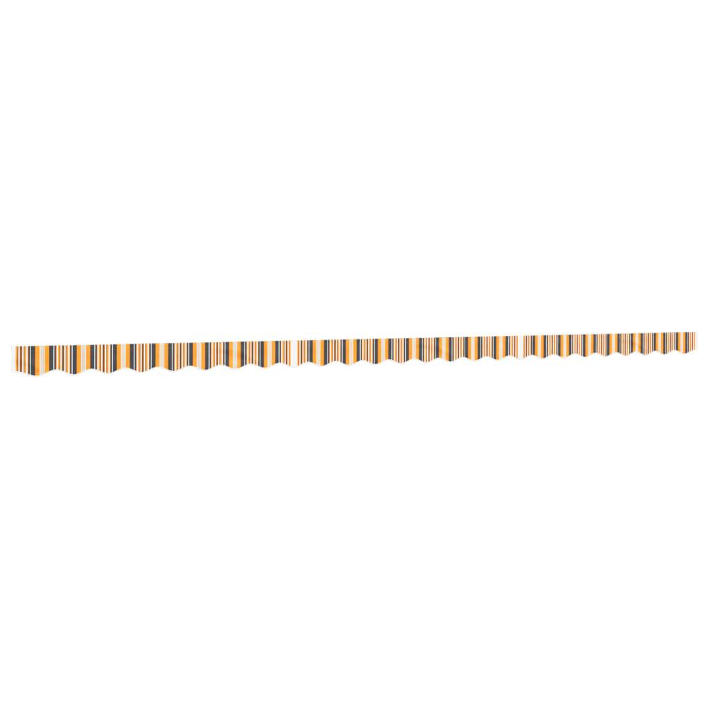 vidaXL Markisenvolant Gelb und Grau Gestreift 6 m