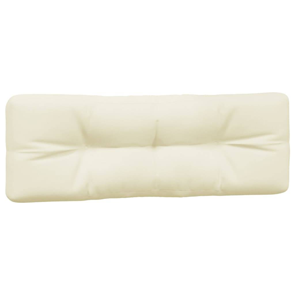 vidaXL Palettenkissen 5-tlg. Creme Stoff