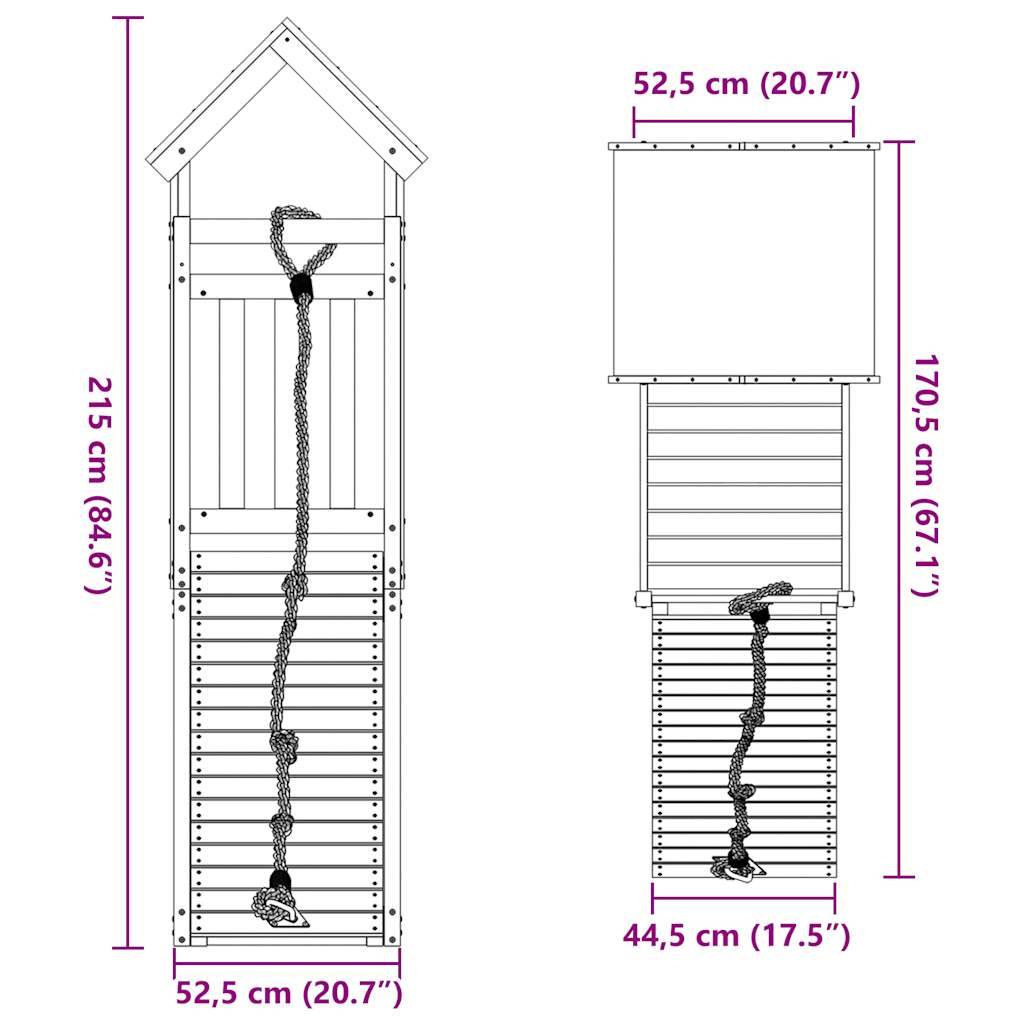 vidaXL Spielturm Imprägniertes Kiefernholz
