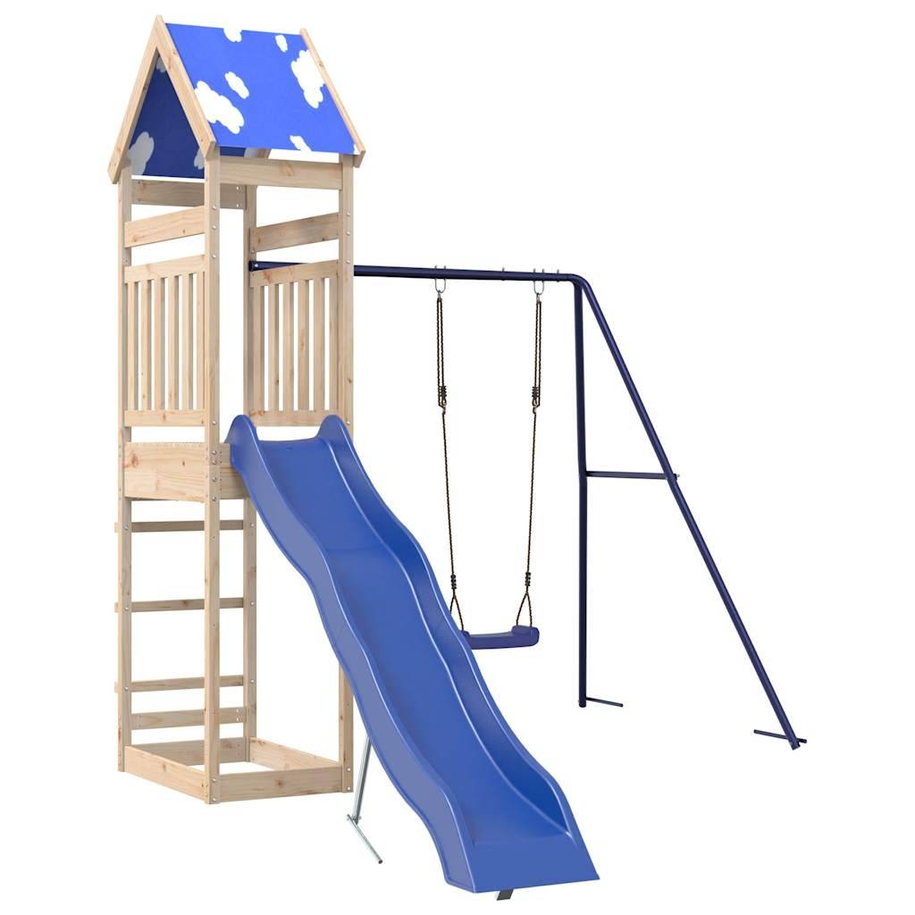 vidaXL Spielturm Massivholz Kiefer