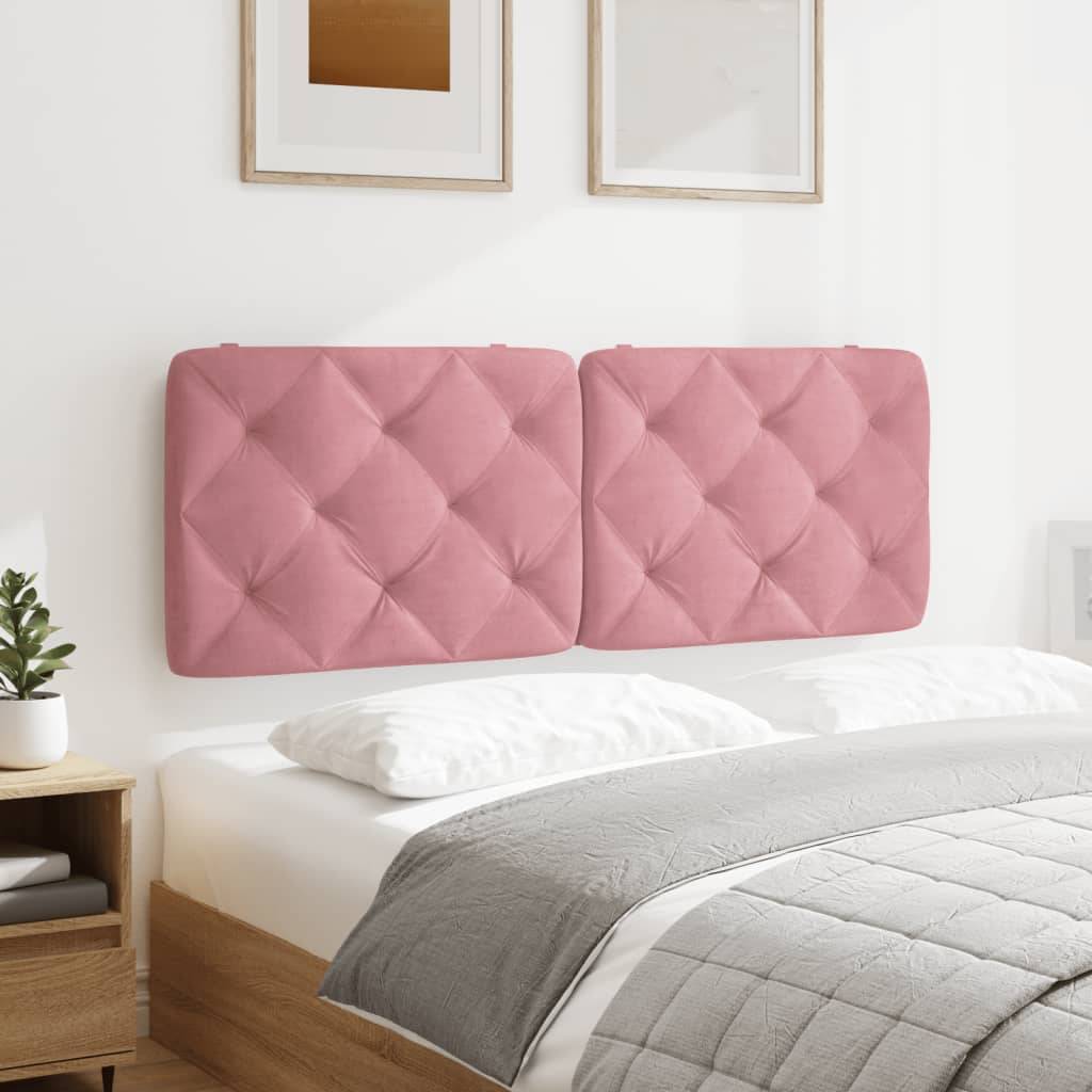 vidaXL Kopfteil-Kissen Rosa 120 cm Samt