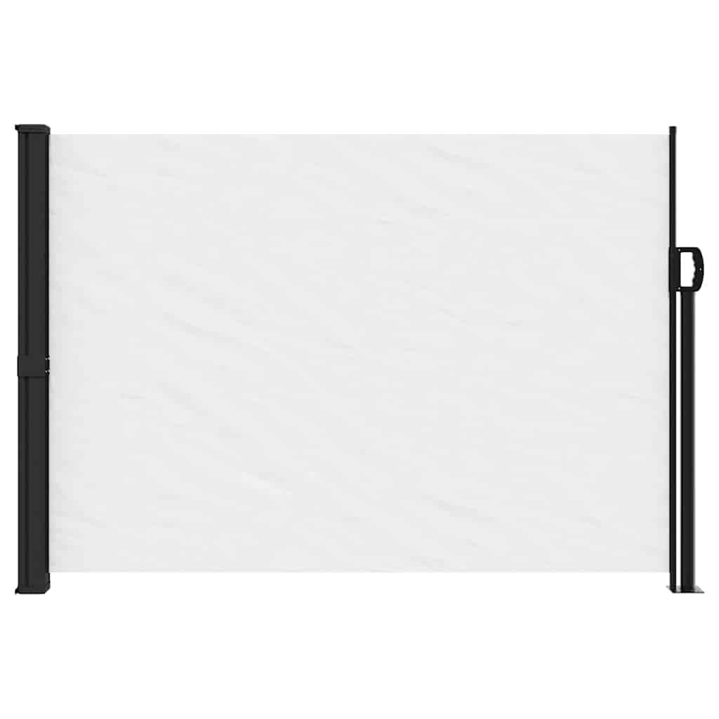 vidaXL Seitenmarkise Ausziehbar Weiß 140x500 cm
