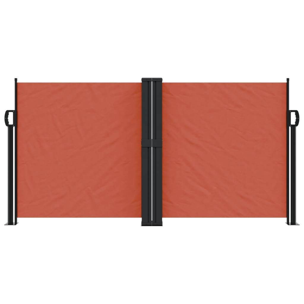 vidaXL Seitenmarkise Ausziehbar Terrakottarot 120x1000 cm