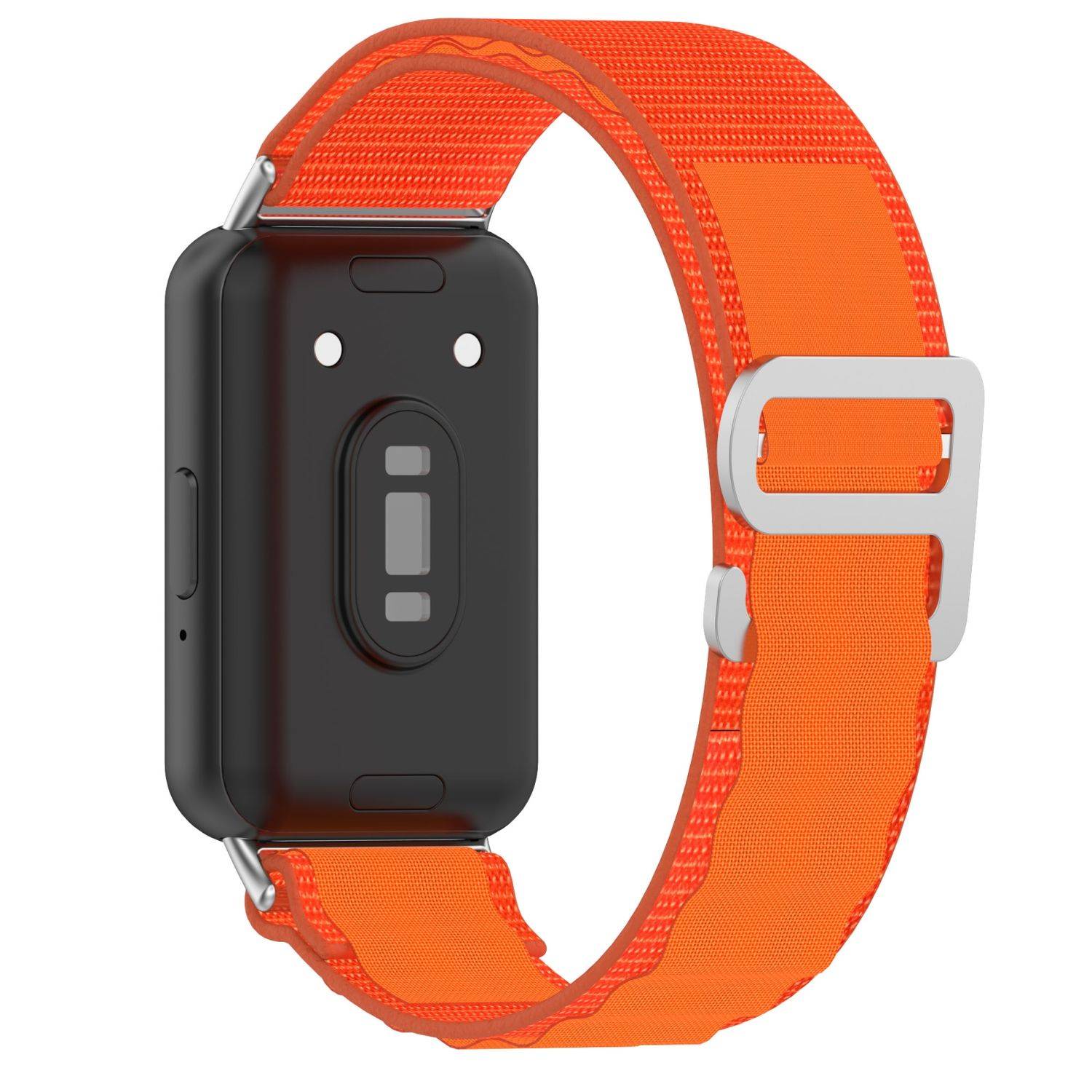 Für Samsung Galaxy Fit 3 Elastisches Design Nylon / Canvas Ersatz Arm Band Orange