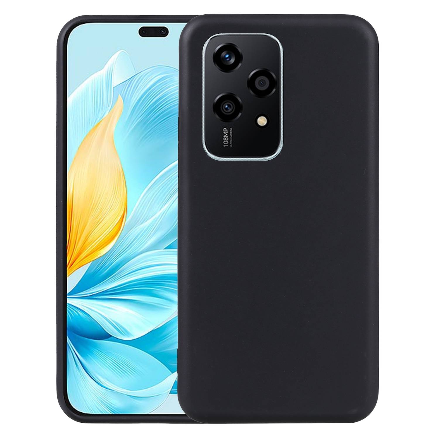 Für Honor 200 Lite Silikon TPU Schutz Hülle Cover Case dünn Schwarz
