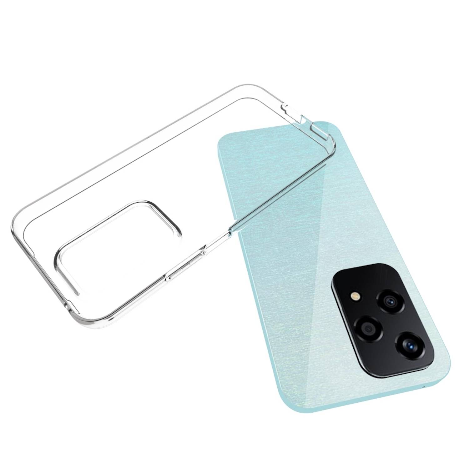 Für Honor 200 Lite Silikon TPU Schutz Handy Hülle dünn Transparent