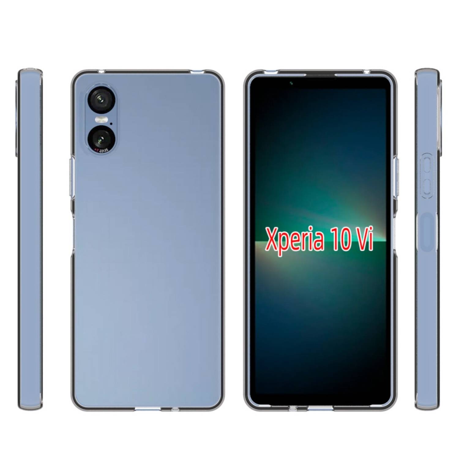 Für Sony Xperia 10 VI Silikon TPU Schutz Handy Hülle dünn Transparent