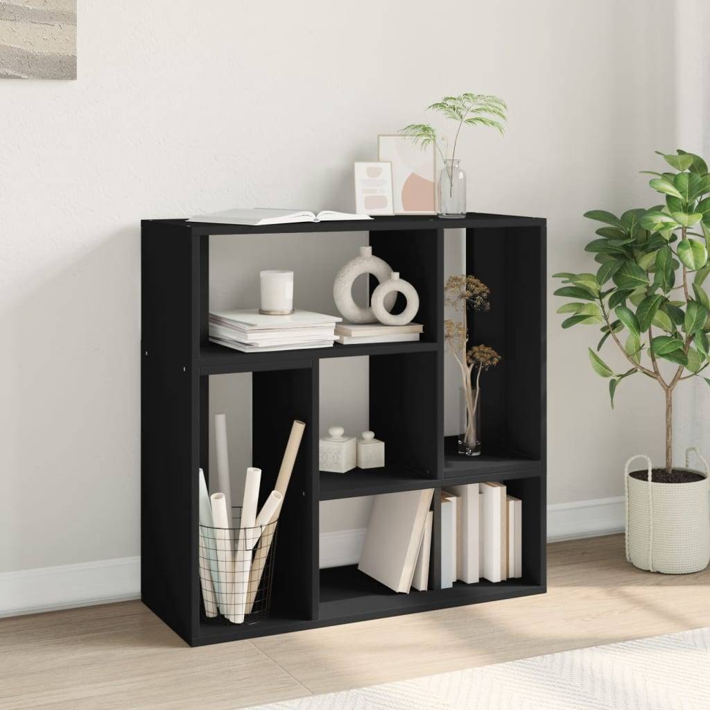 vidaXL TV-Schränke 2 Stk. Schwarz 75x30x50 cm Holzwerkstoff