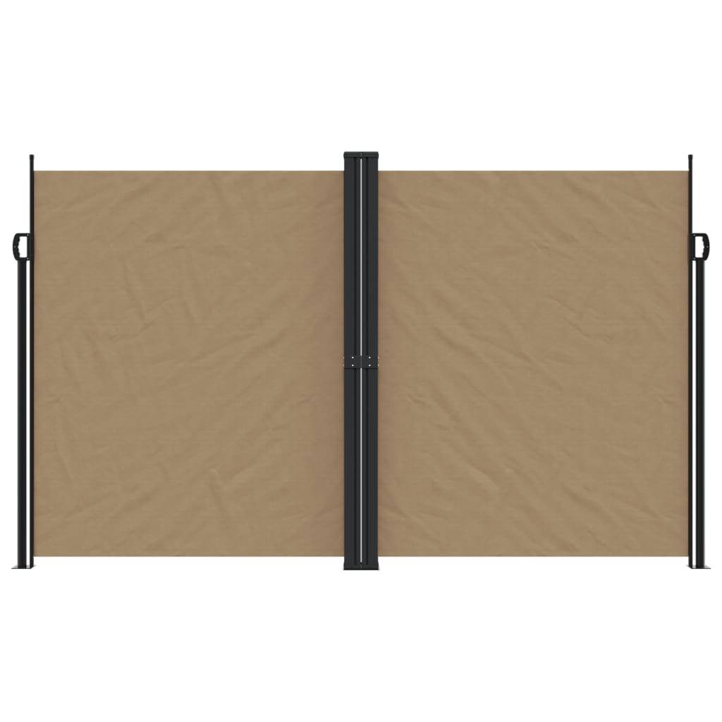 vidaXL Seitenmarkise Ausziehbar Taupe 200x1200 cm