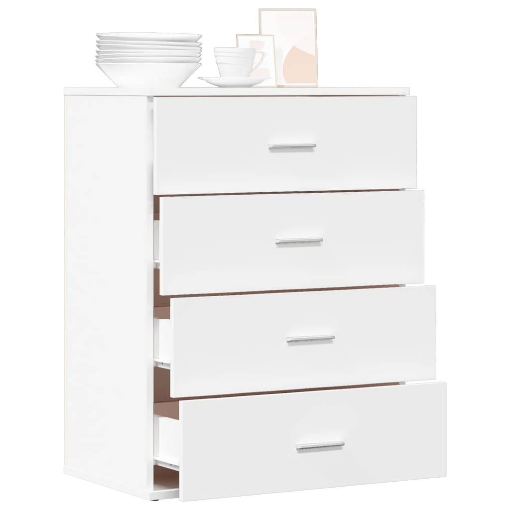 vidaXL Sideboard Weiß 60x39x80 cm Holzwerkstoff