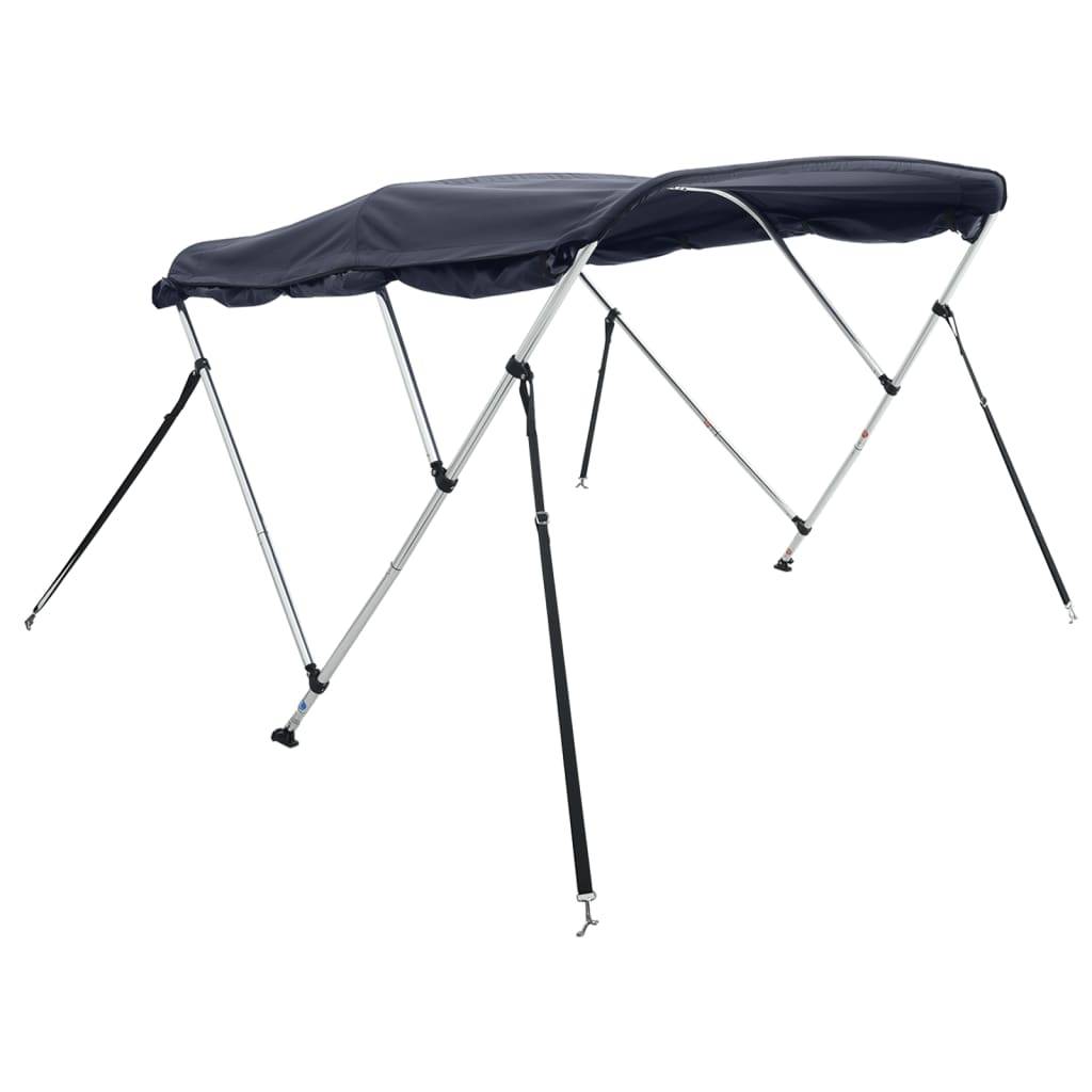 vidaXL 3-Bow Bimini-Top mit Seitenteilen 183x(137-152)x137 cm