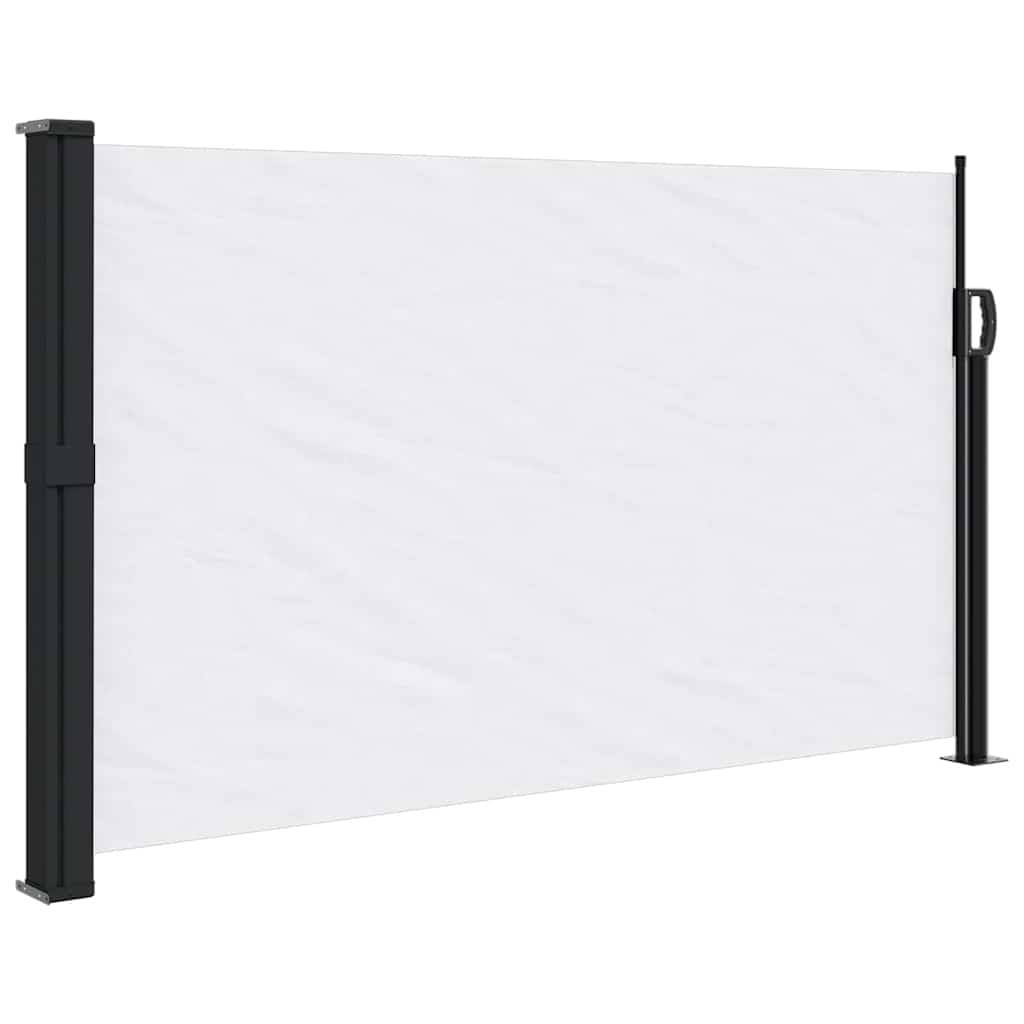 vidaXL Seitenmarkise Ausziehbar Weiß 117x300 cm