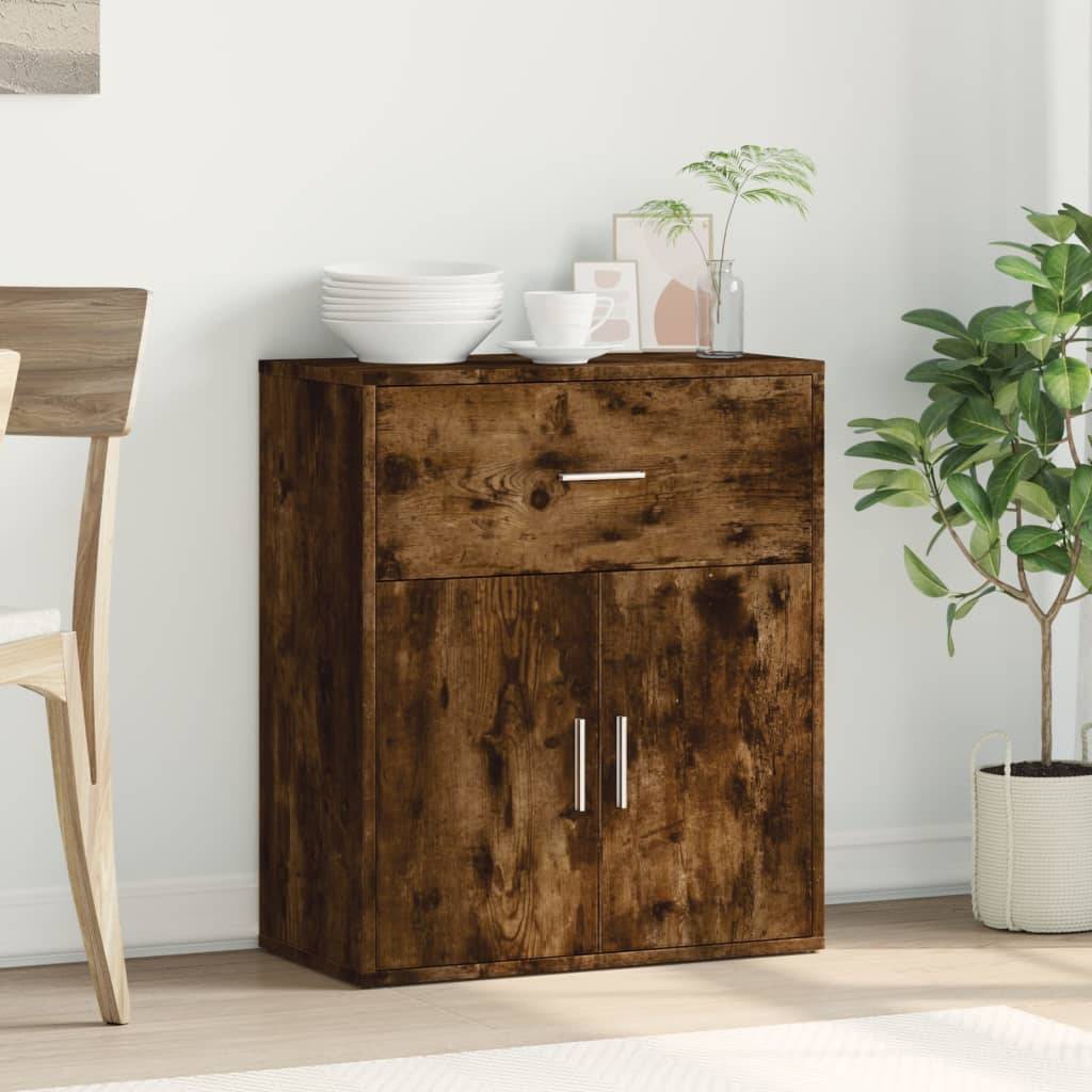 vidaXL Sideboard Räuchereiche 60x31x70 cm Holzwerkstoff